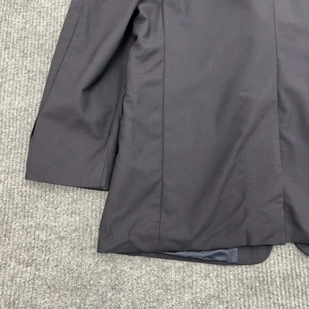 Brooks Brothers Blazer Mens 44 L Black Wool Stretch Two Button Professional